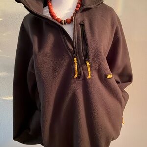 REI  Black Fleece with Yellow Logo